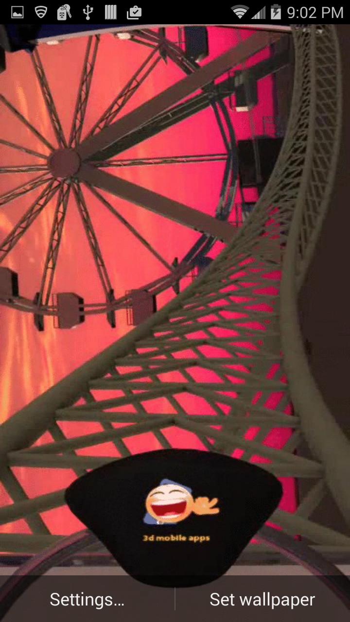Sunset Roller Coaster in 3D