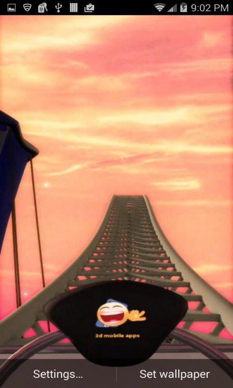 Sunset Roller Coaster in 3D
