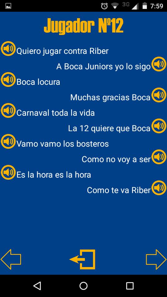 Canciones de la 12