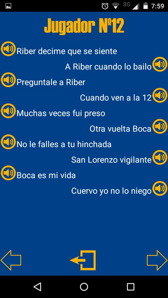 Canciones de la 12