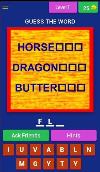 3 to1 Word Game
