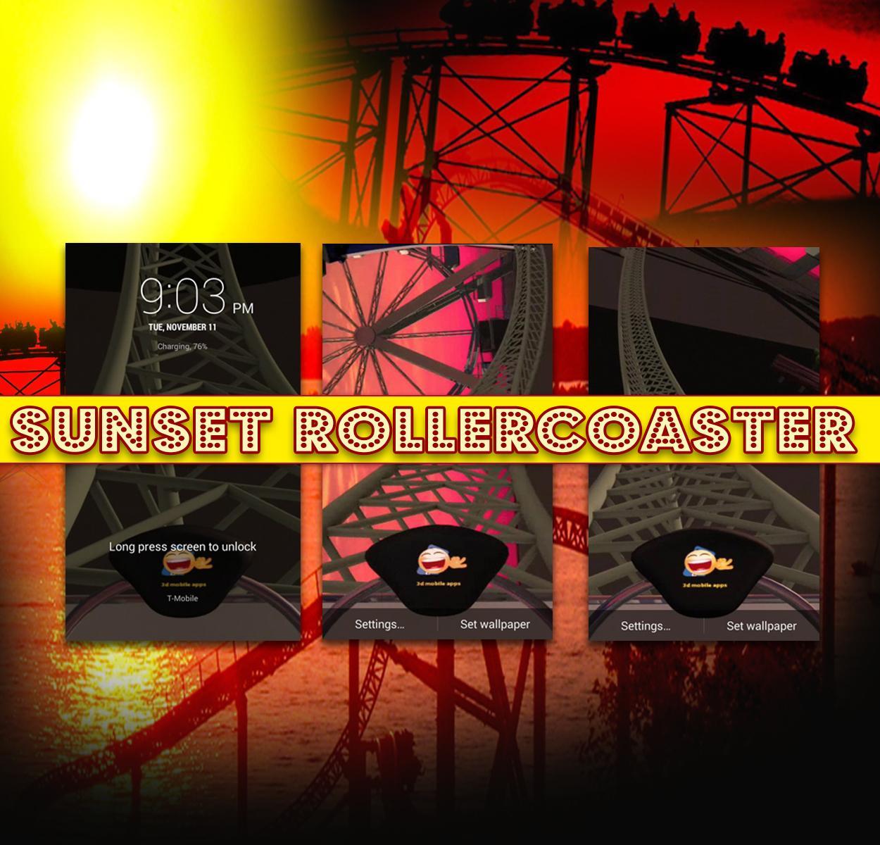 Sunset Roller Coaster in 3D