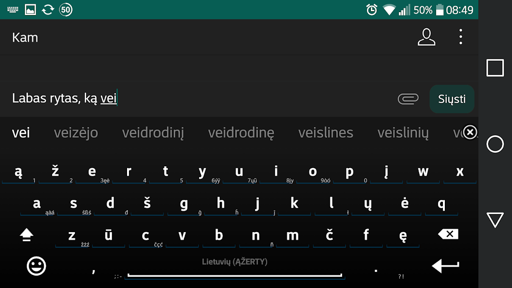 Lithuanian for AnySoftKeyboard