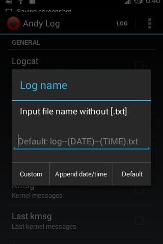 Andy Log (ROOT)