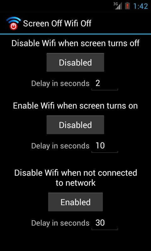 Screen Off Internet Off