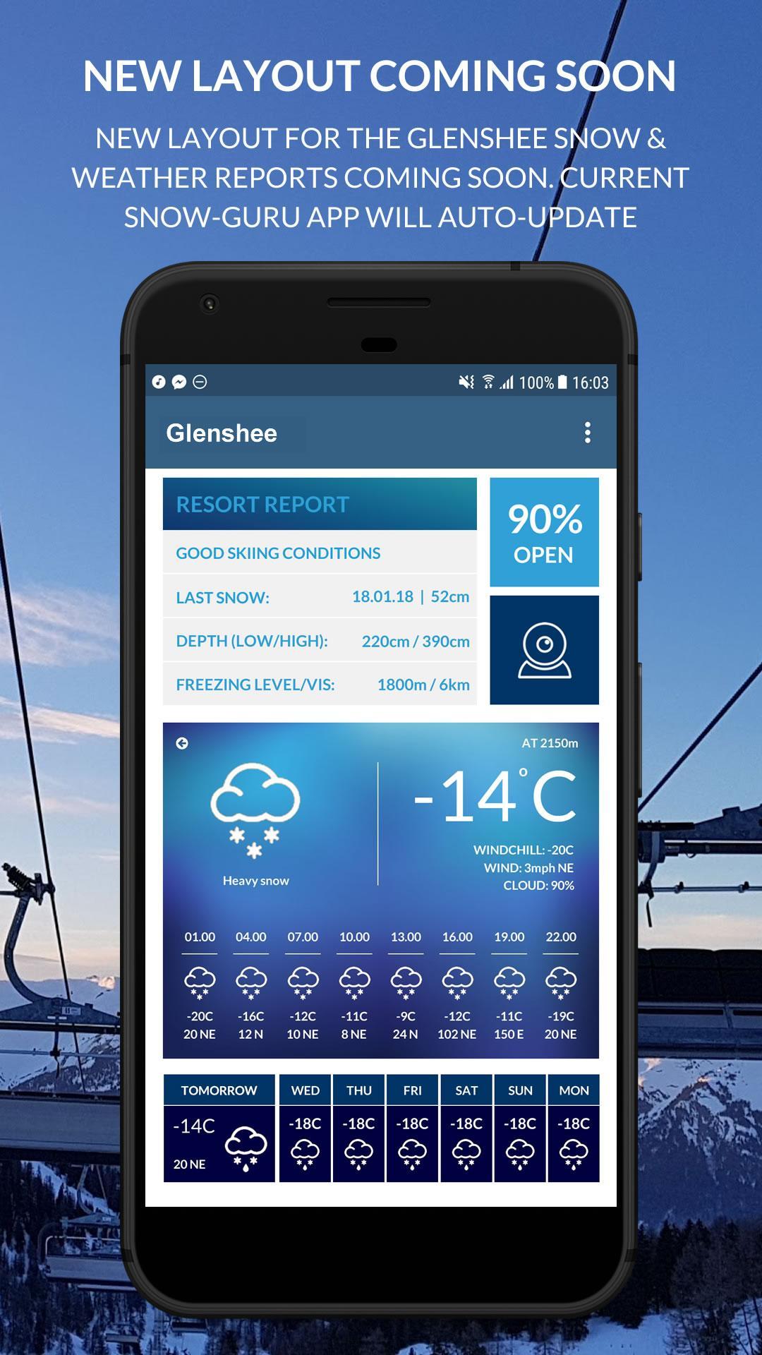 Glenshee Snow & Weather Reports by SnowGuru