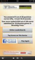 Wrestling Trivia