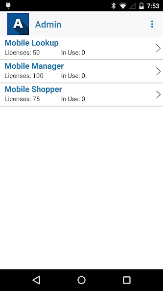Epicor Mobile Admin