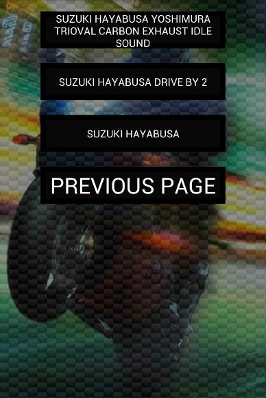 Engine sounds of Hayabusa