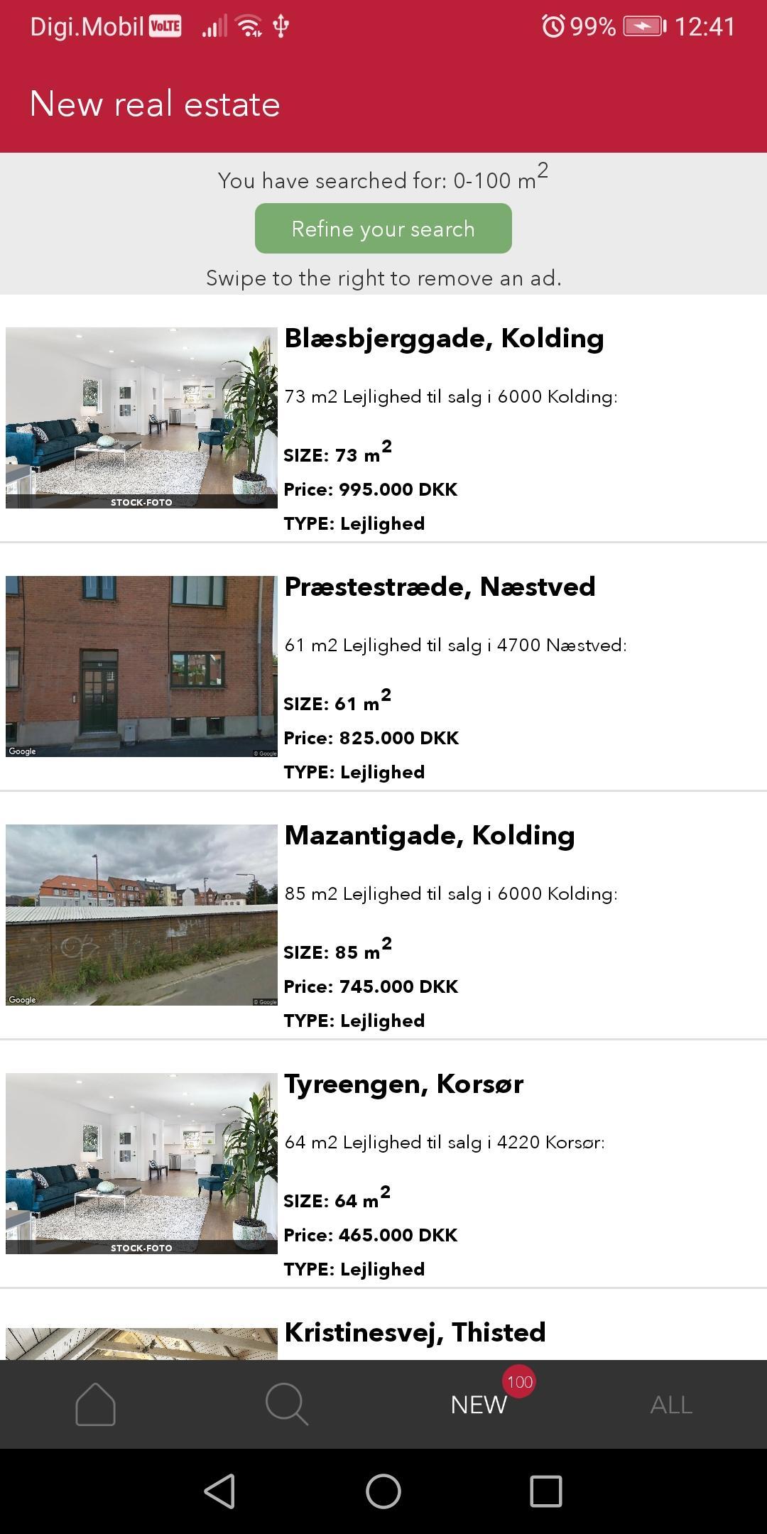 Housing for sale in Denmark