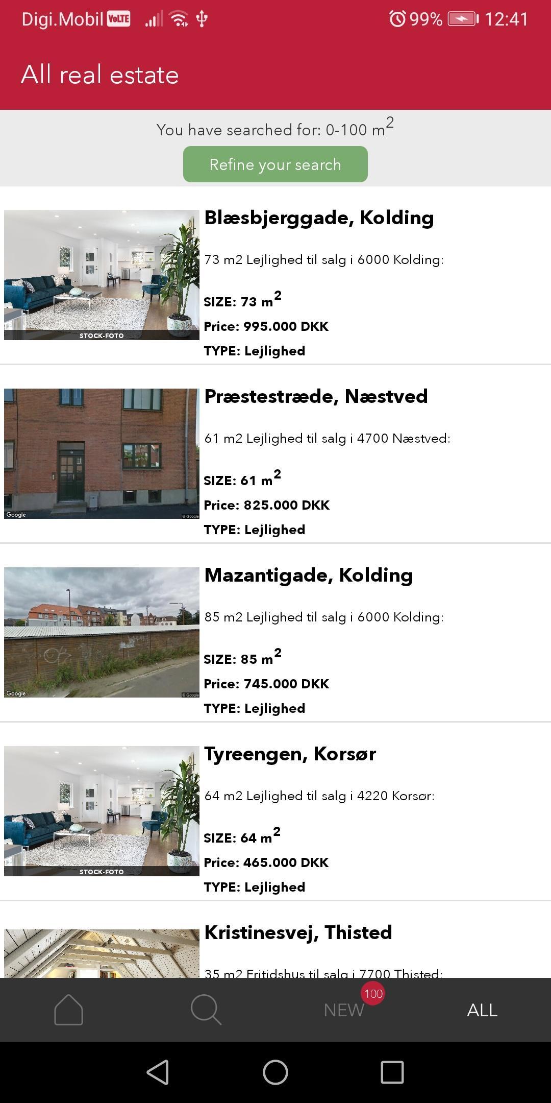 Housing for sale in Denmark