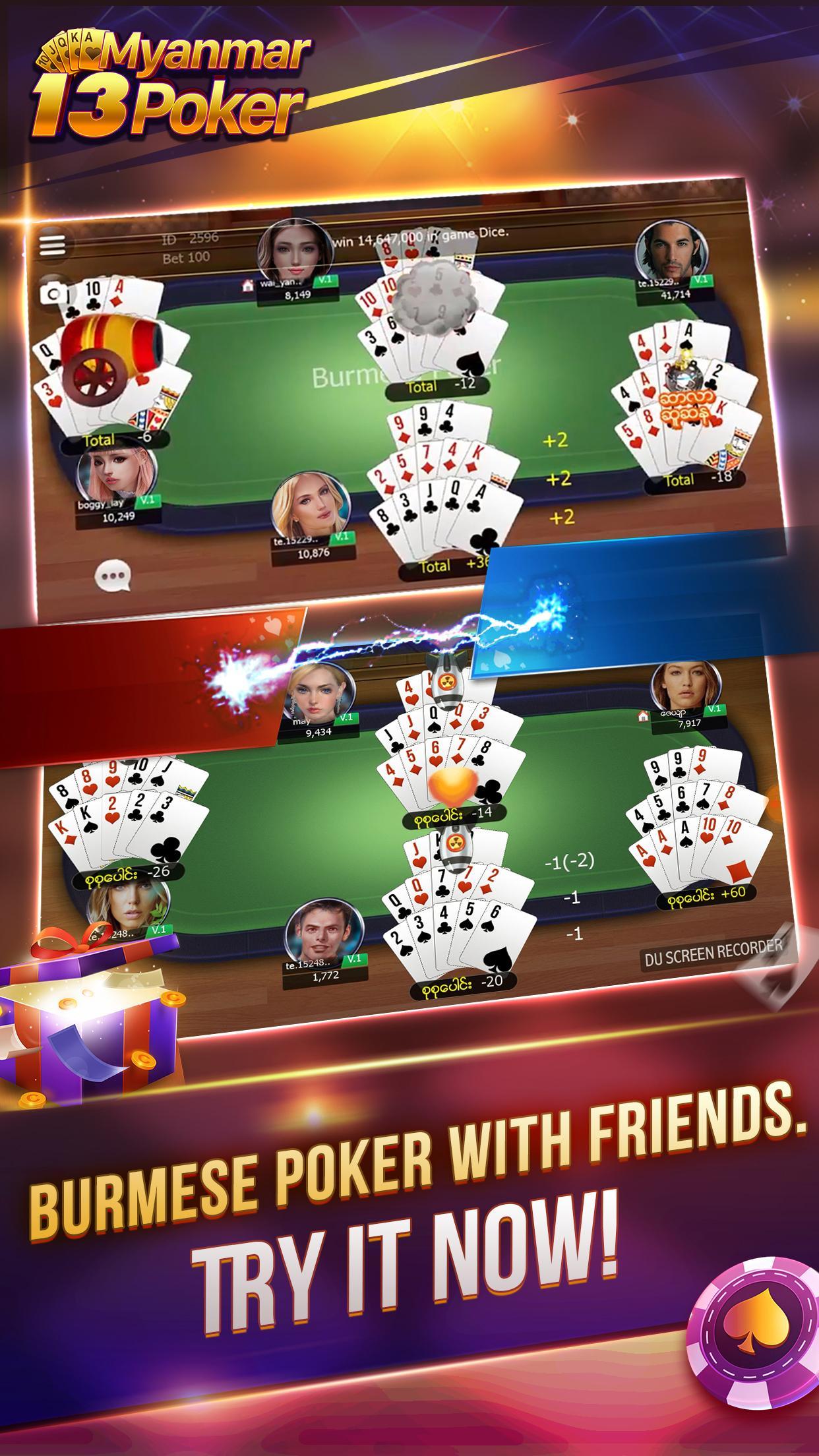 Myanmar 13 Poker