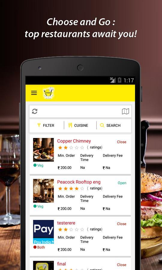 Hunger Menu