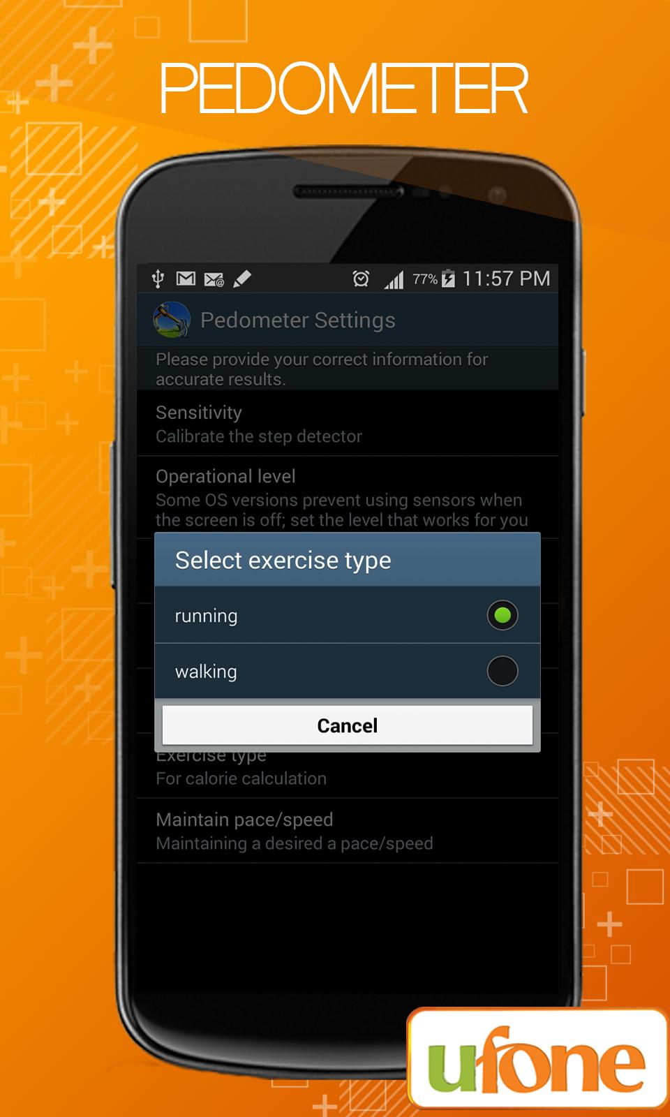 Ufone Pedometer
