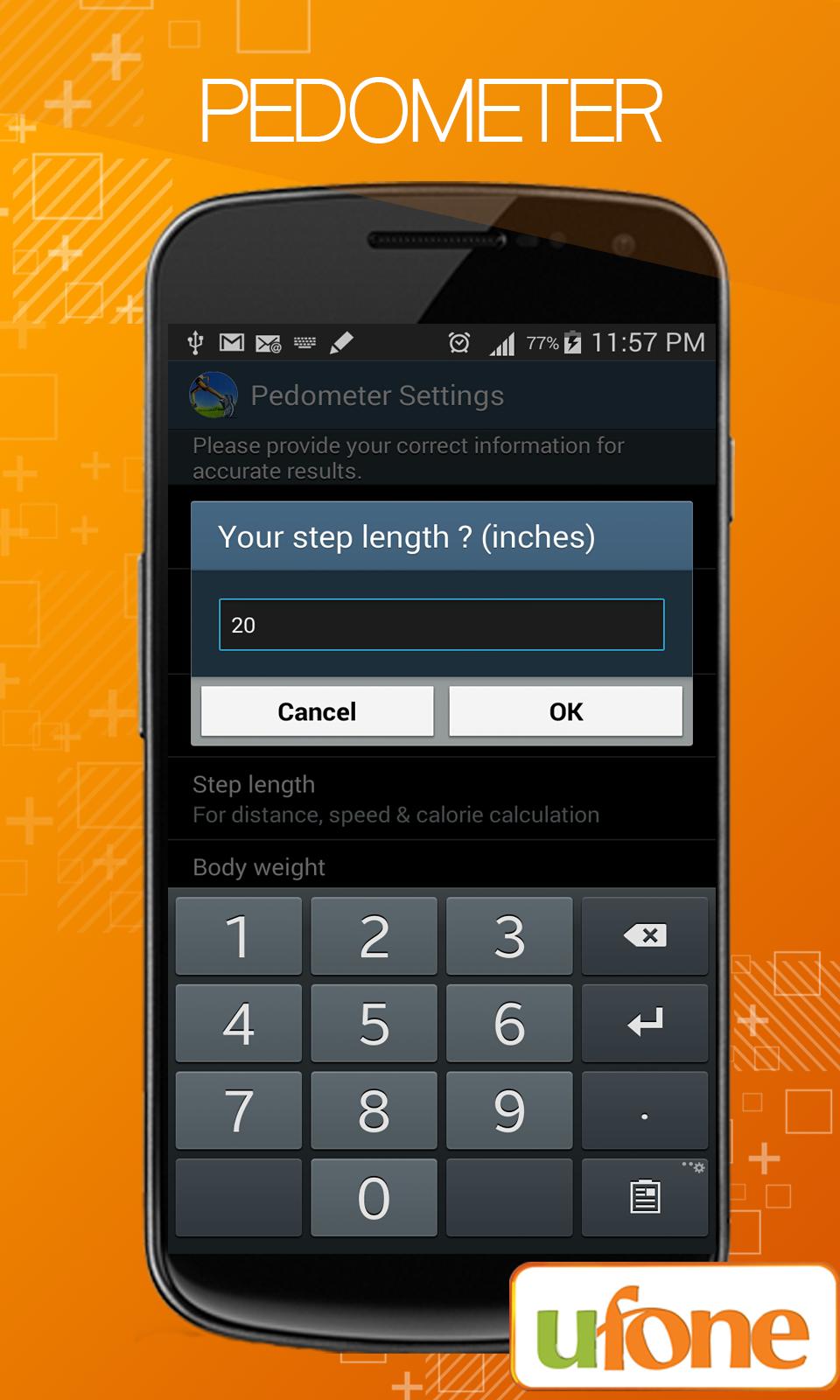 Ufone Pedometer