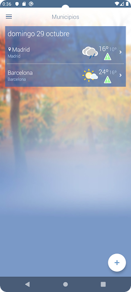 El tiempo de AEMET