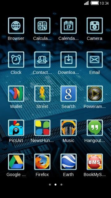 Computer Tech C Launcher Theme