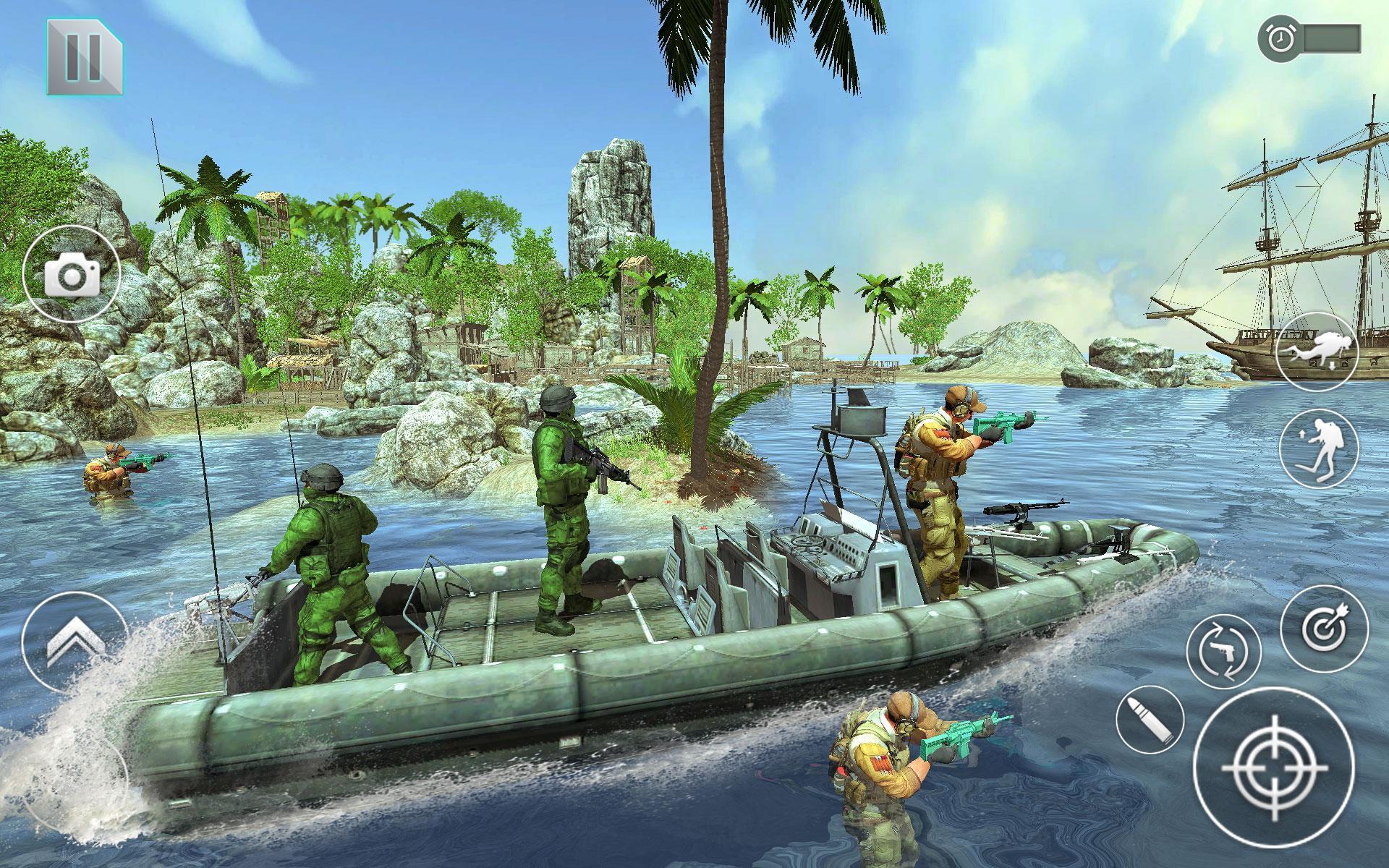Underwater Treasure Hunt - Free FPS Shooting Game