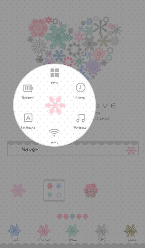 Winter love Dodol Theme
