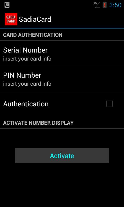 SadiaCard