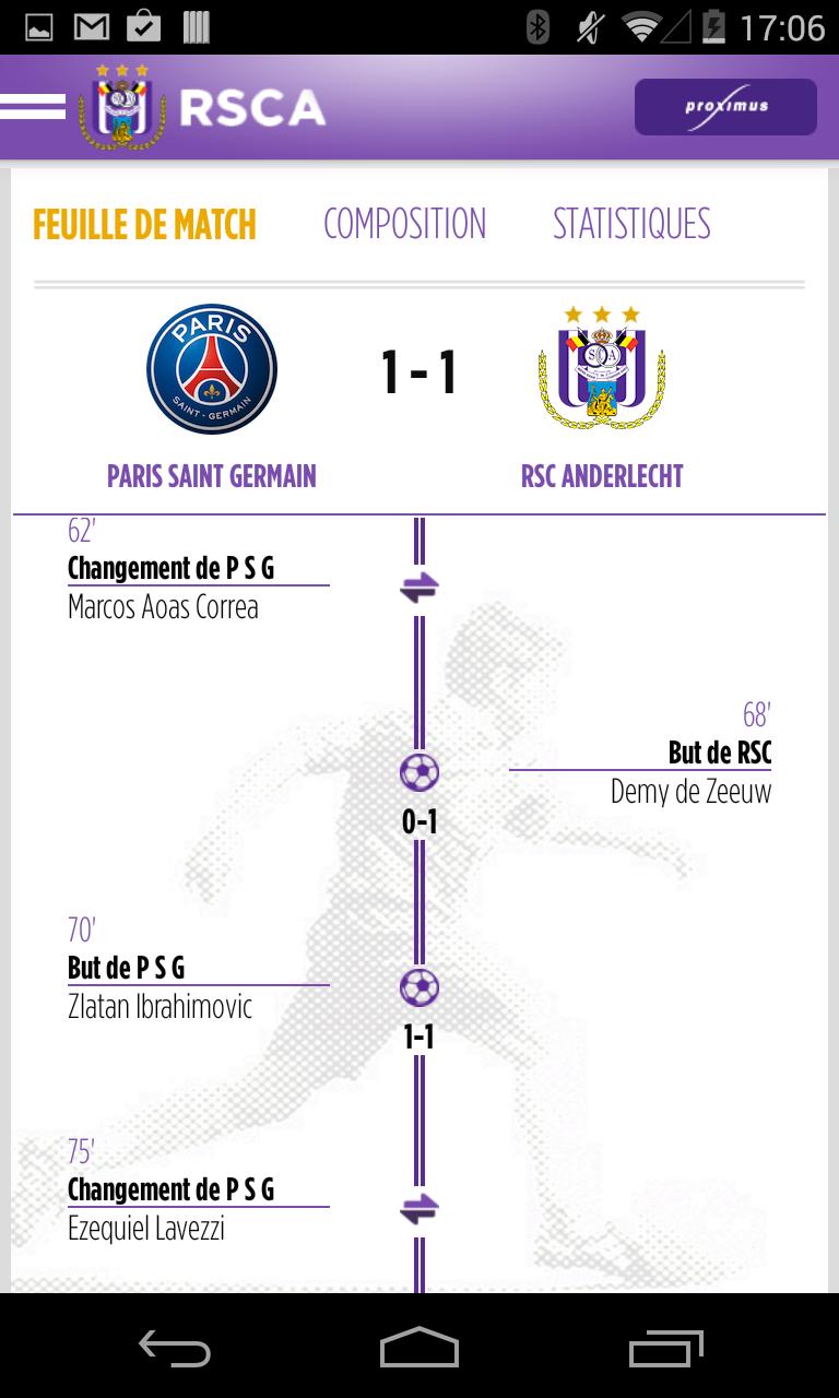 RSCA Official by Proximus