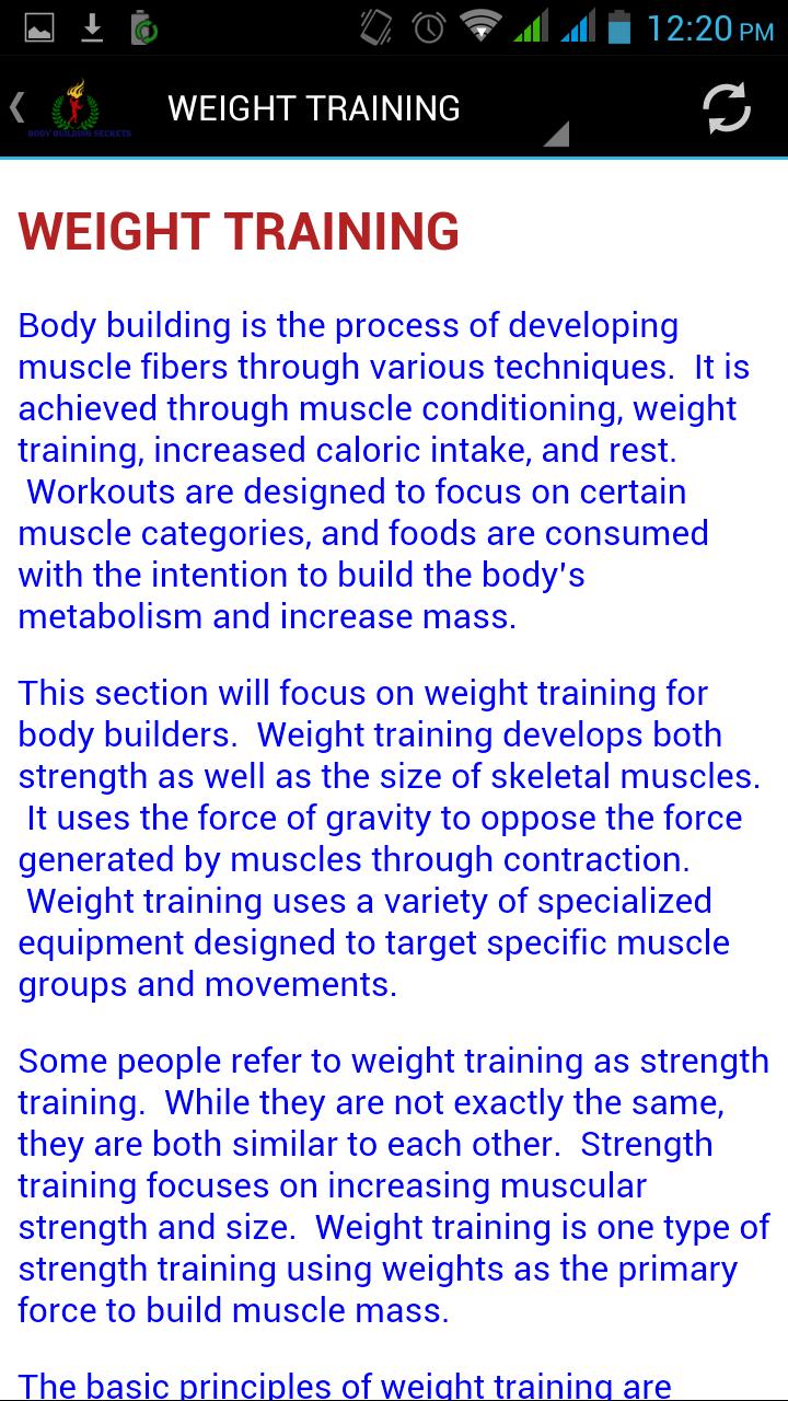 BODY BUILDING SECRETS