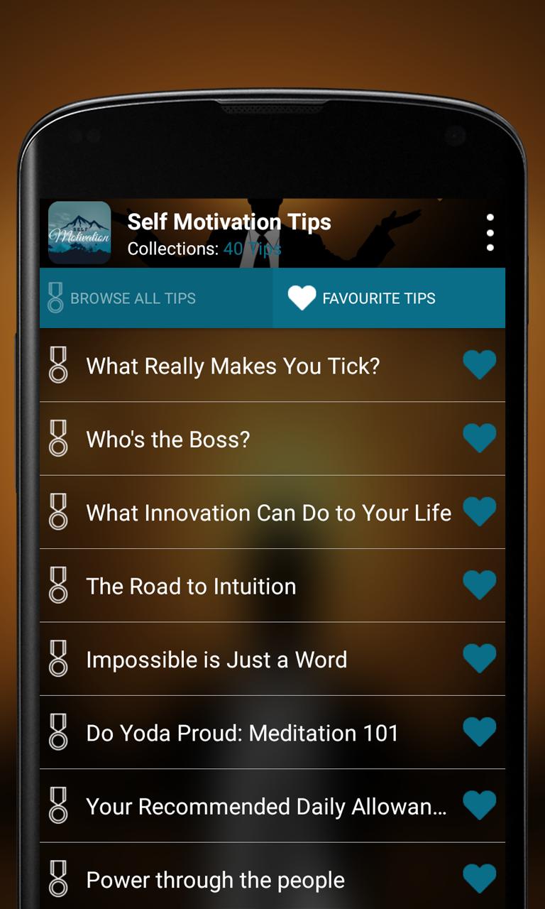 Self Motivation