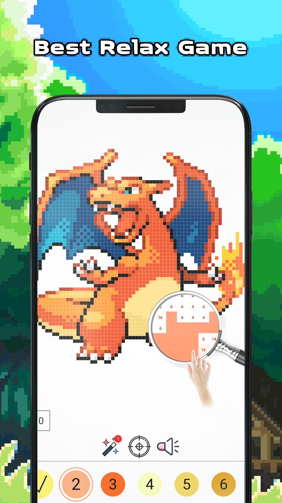 Pokess Color by Number - Sandbox Pixel