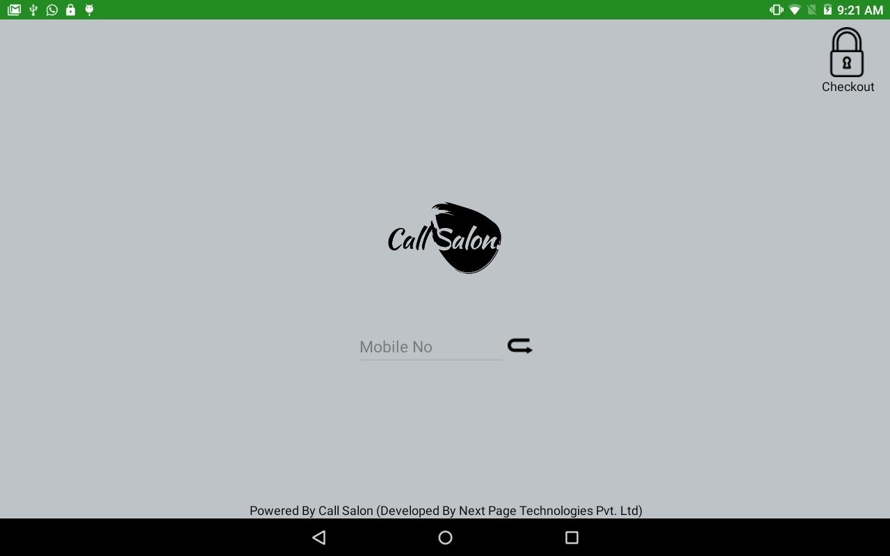 Call Salon Digital Menu Demo