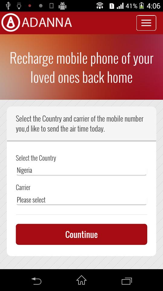 International Mobile TOPUP