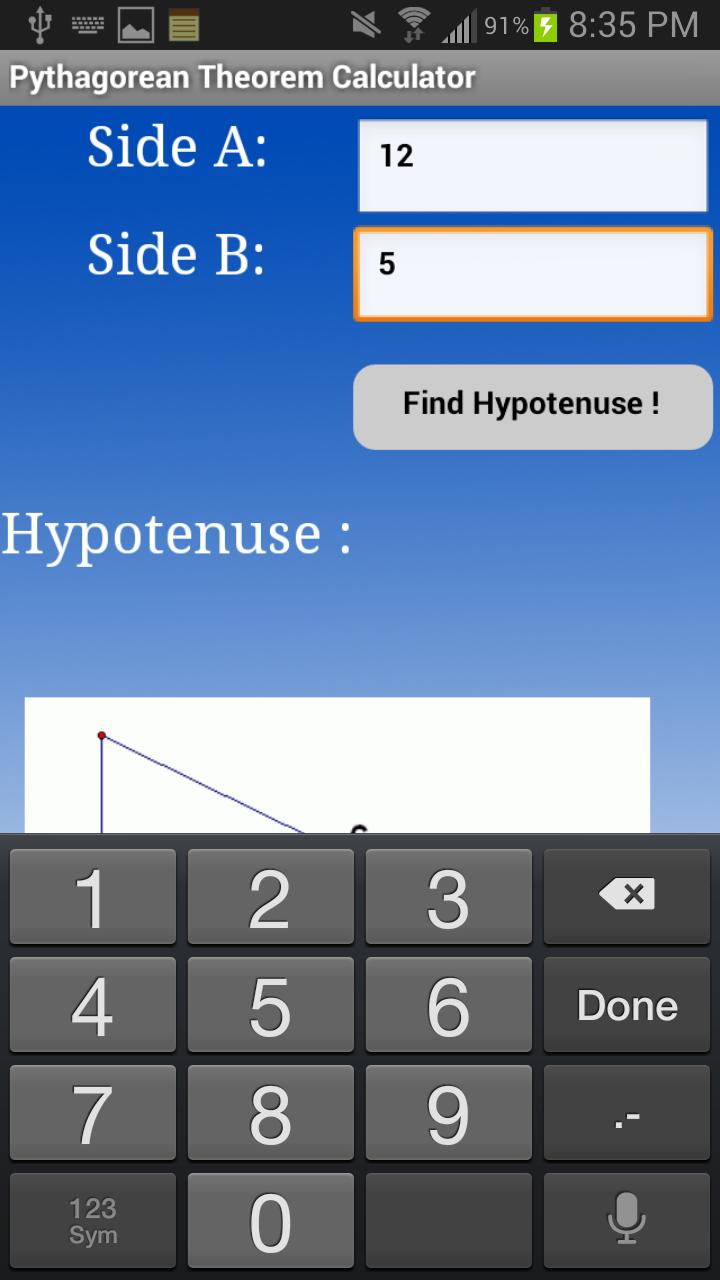 Pythagorean Theorem Calculator