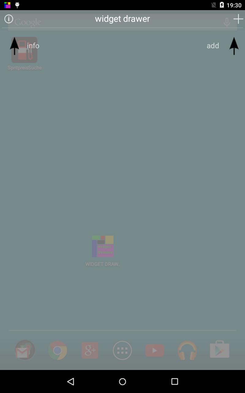 WidgetDrawer - hide widgets