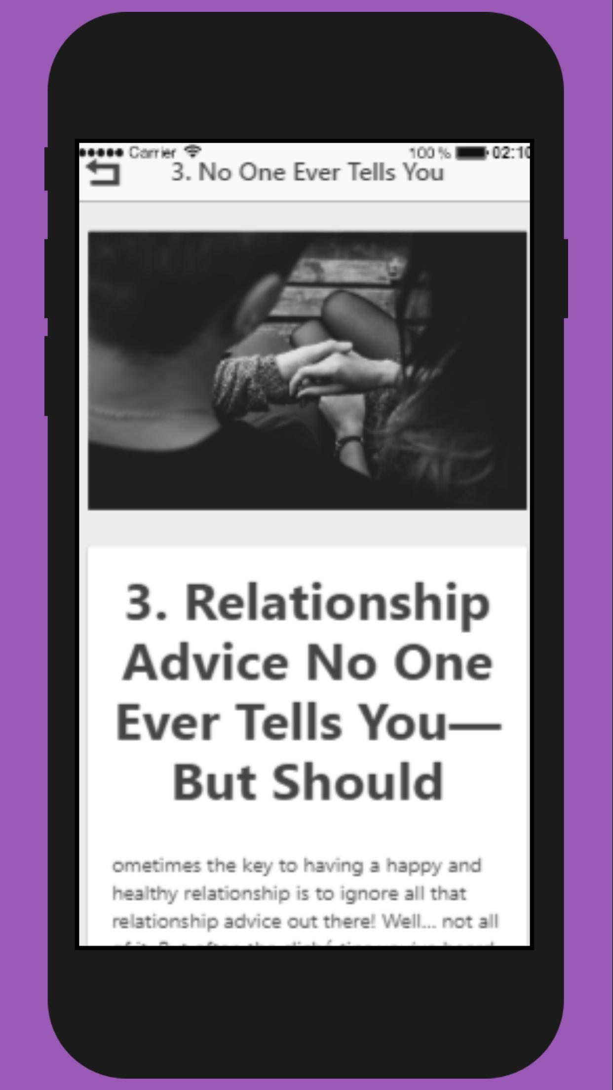 Relationship Advice App