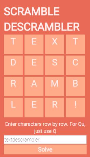 Scramble Descrambler