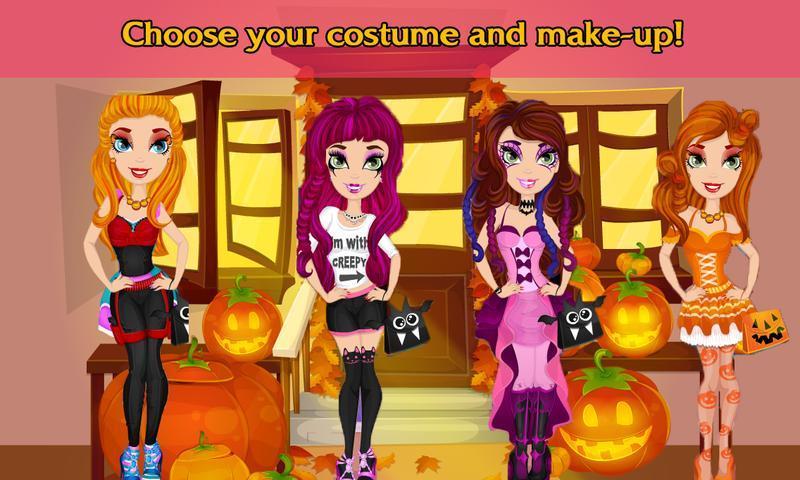 Halloween pumpkin spa salon