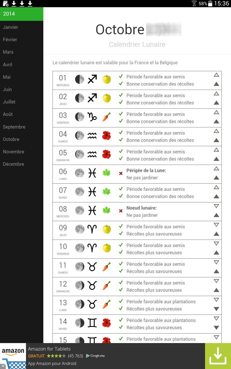 Au Calendrier Lunaire