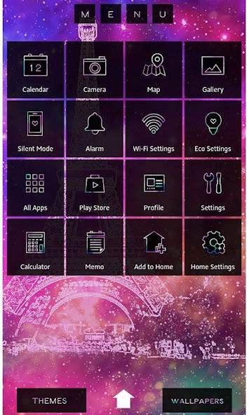 Paris Wallpaper-Space Eiffel-