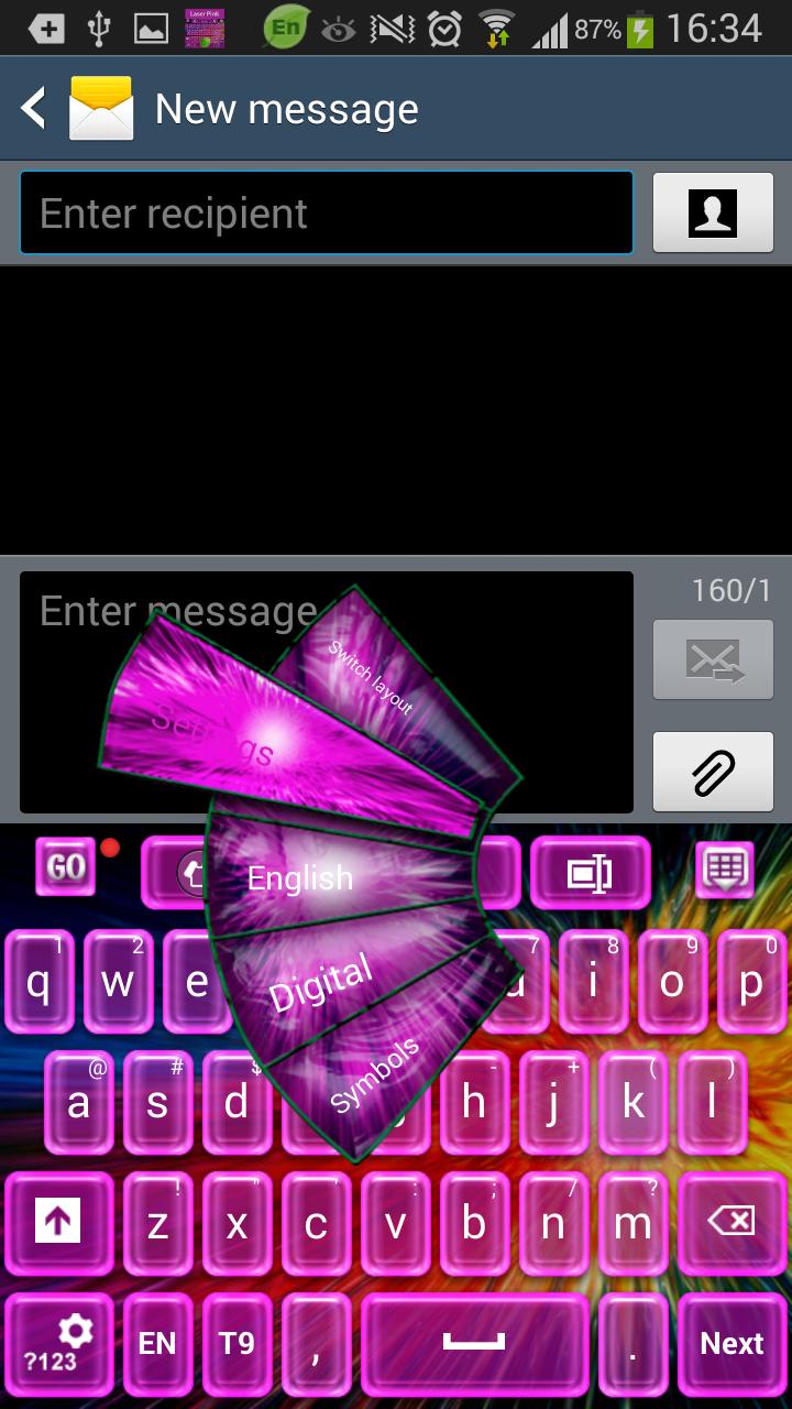Laser Pink Keyboard