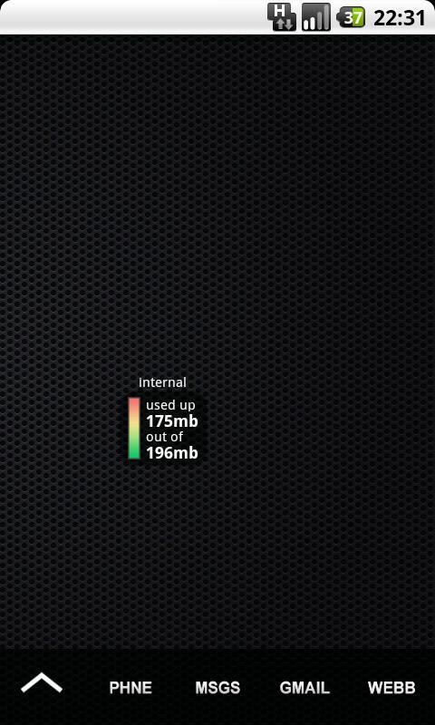 Internal Phone Storage Widget