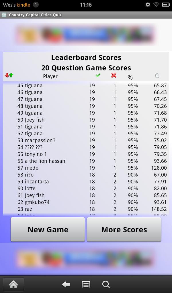 Capital Cities Quiz: Countries