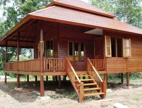 building a wooden house