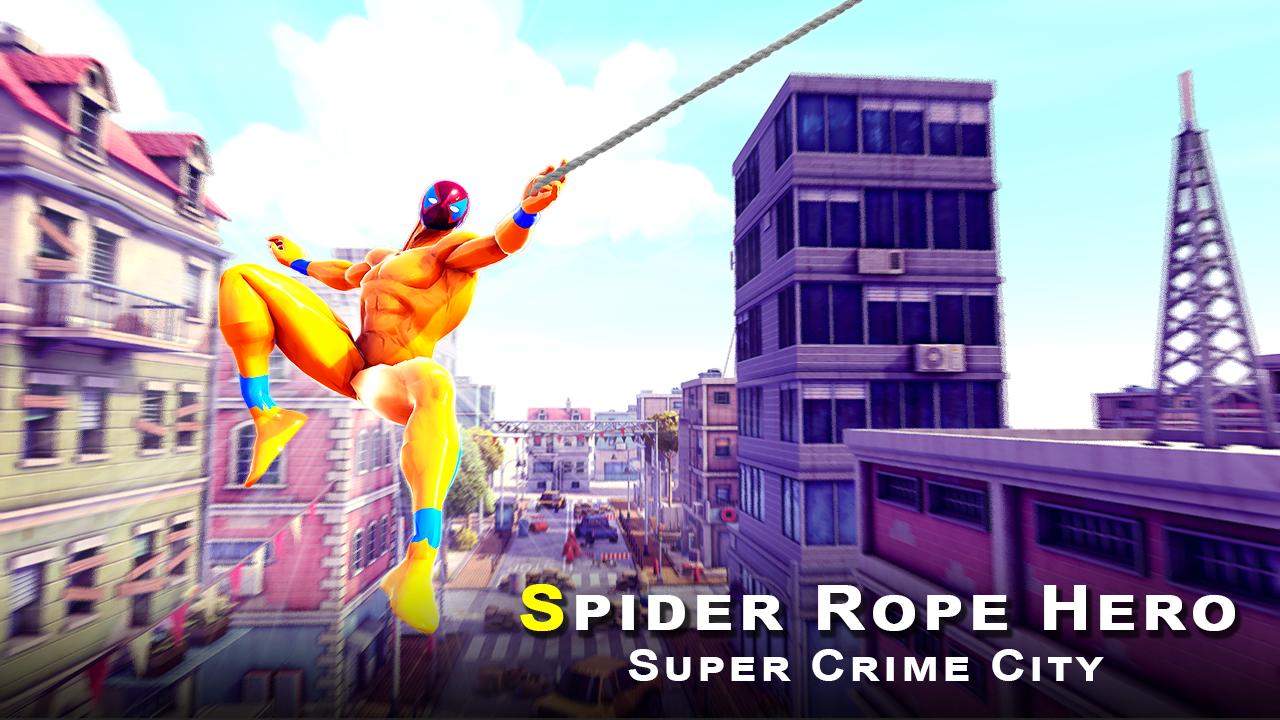 Spider Amazing Rope Crime Hero: Super Crime City