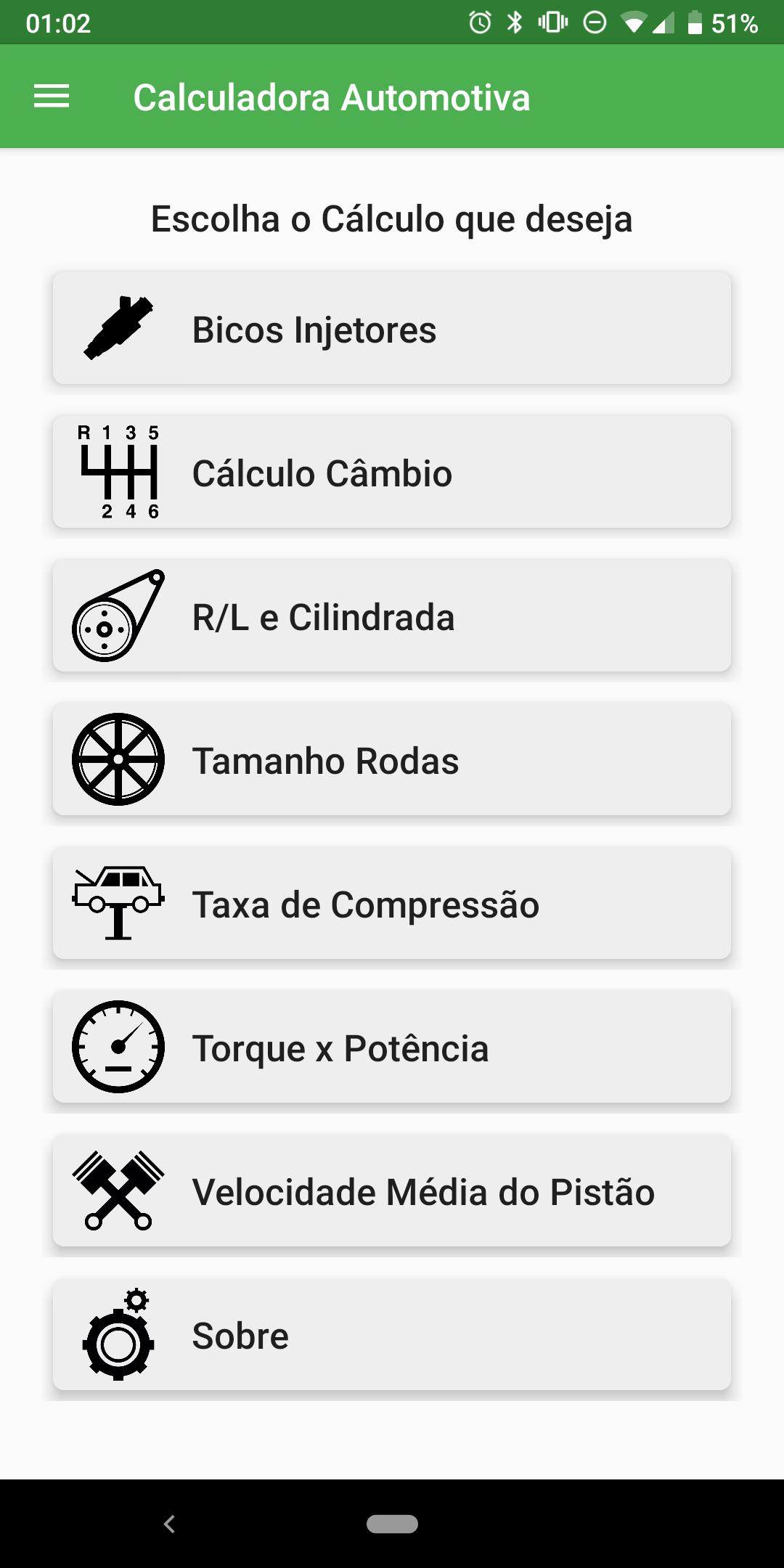 Calculadora Automotiva