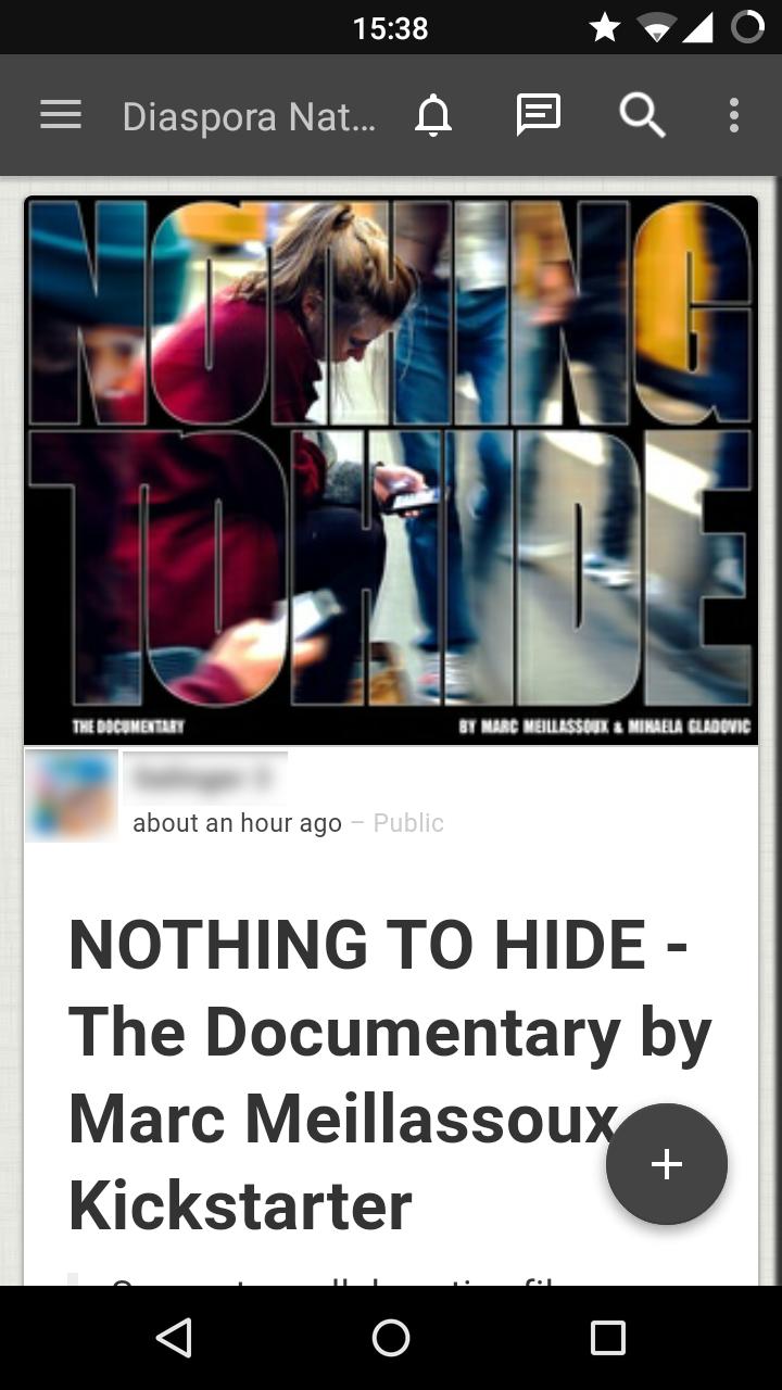 Diaspora Native WebApp