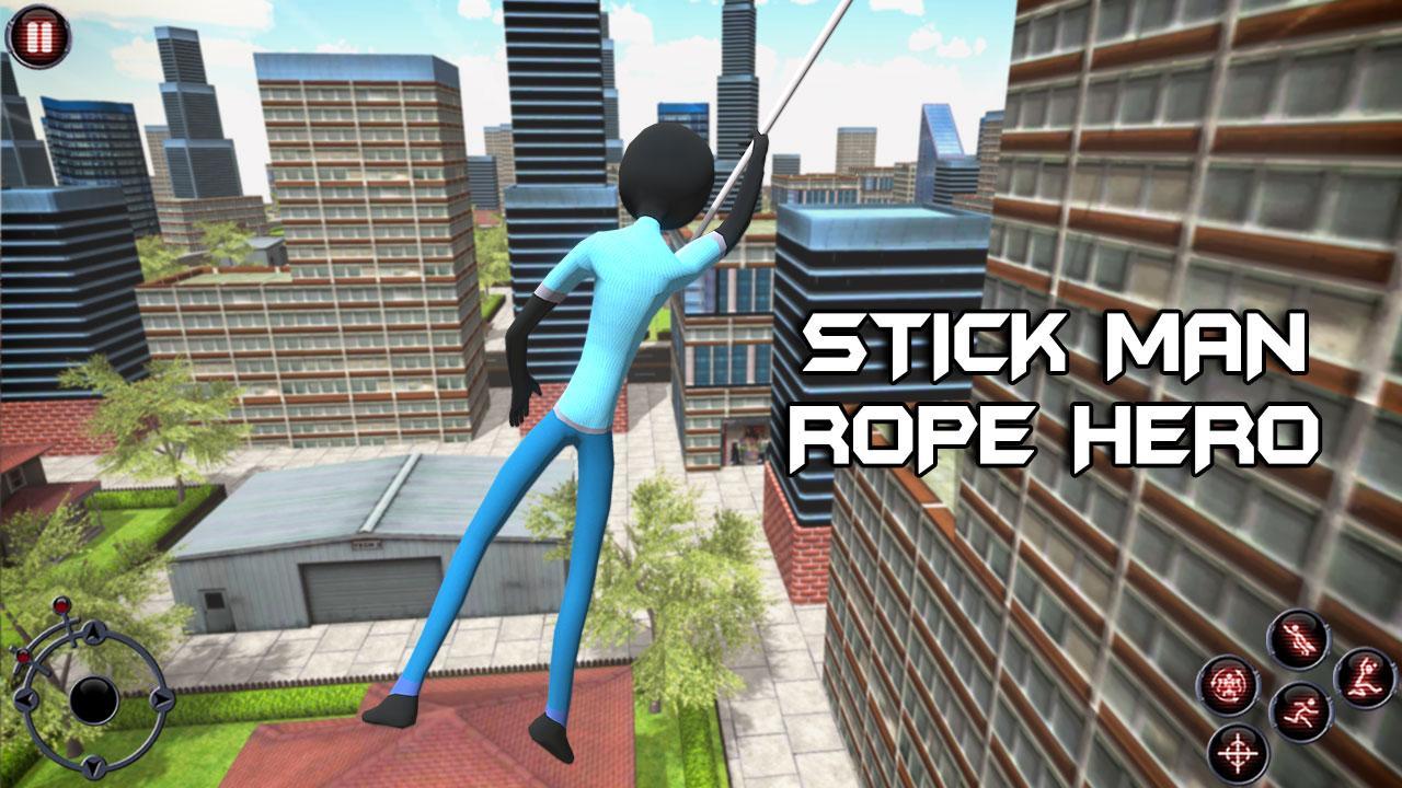 Stick Man Rope Hero - Vegas Mafia Crime City