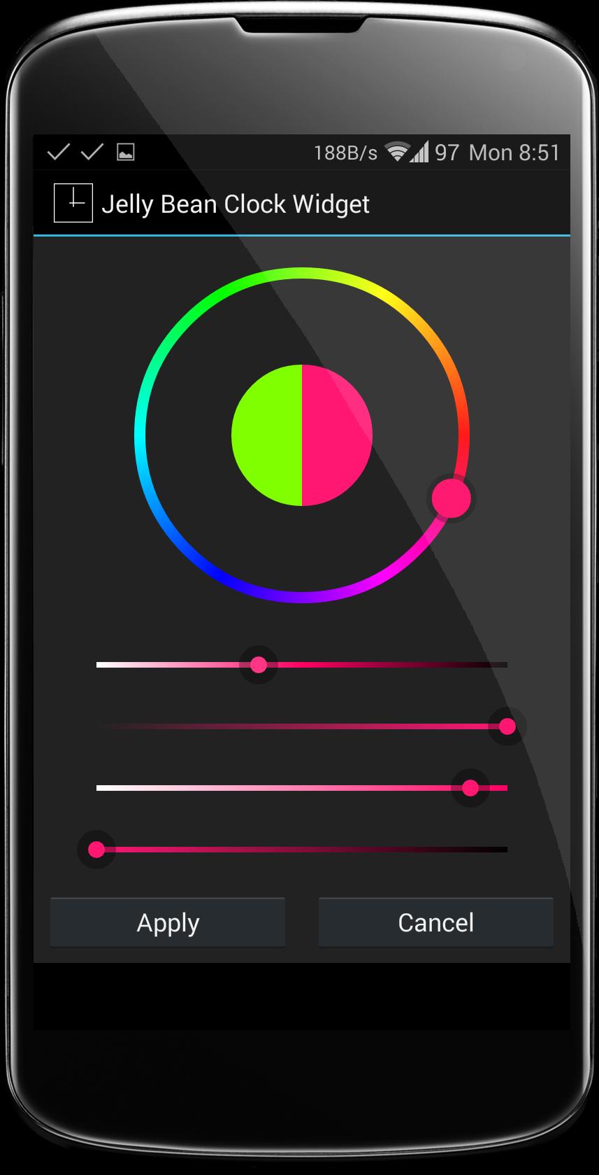 Jelly Bean Clock Widget