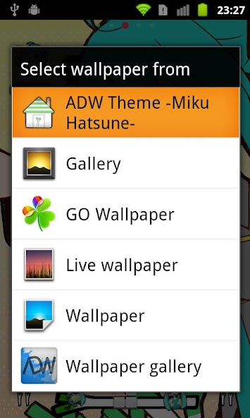 ADW Theme -Miku Hatsune-
