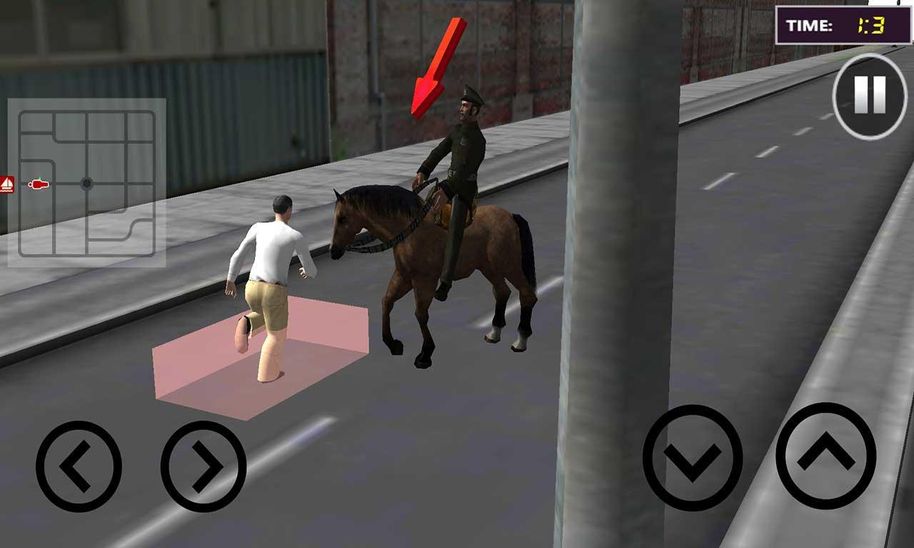 Police Horse Chase: Crime City