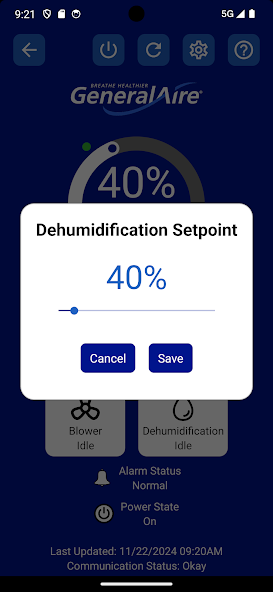 GeneralAire WiFi App