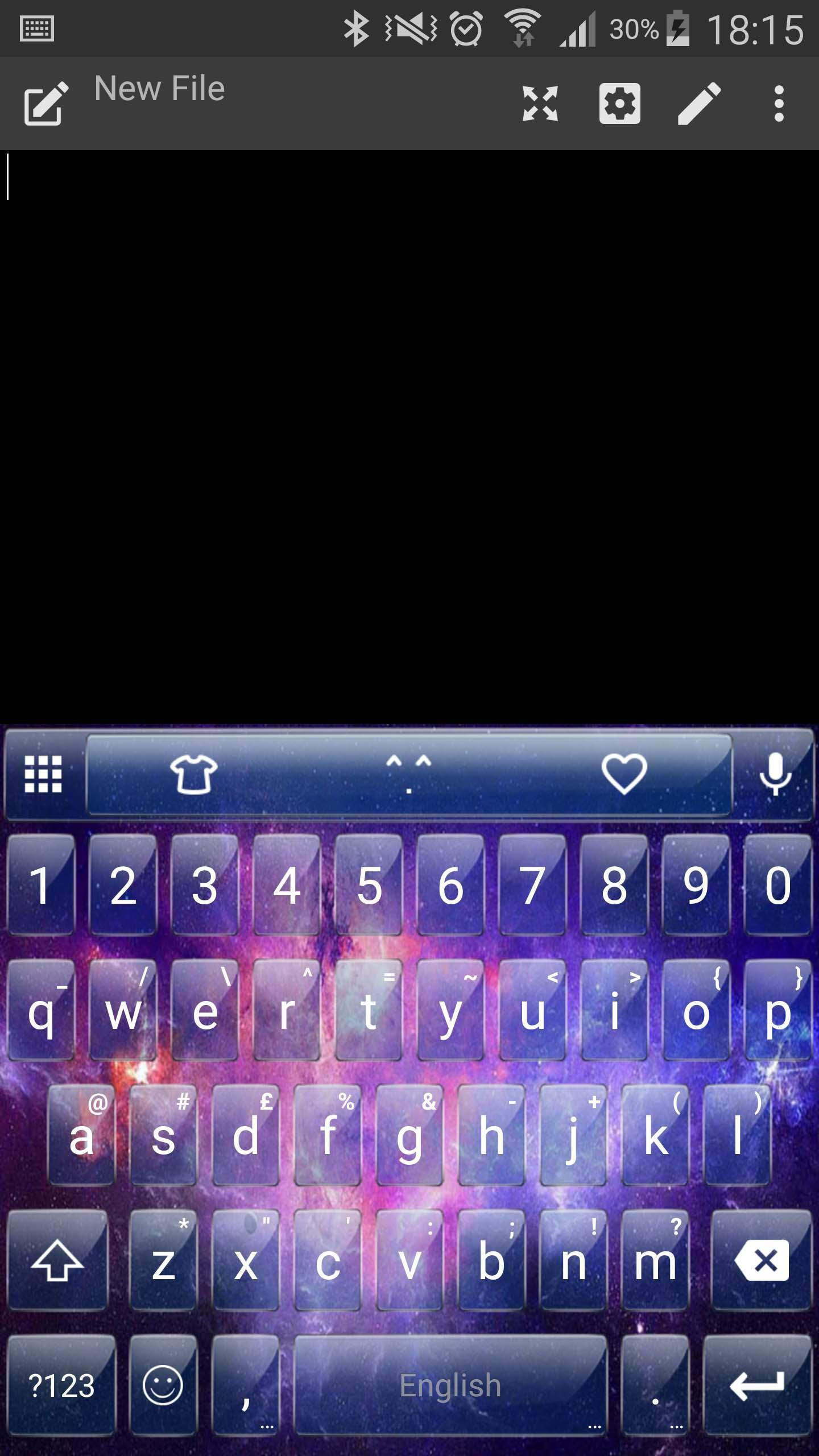 Emoji Keyboard Glass Galaxy